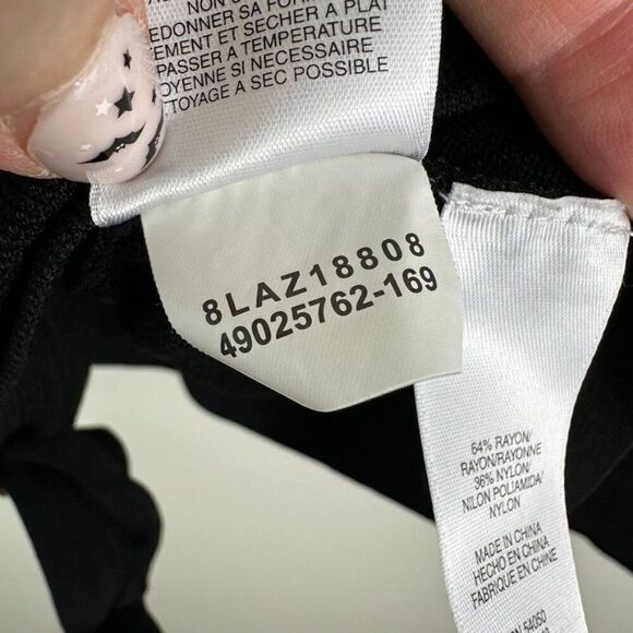 Jones New York‎ Signature Womens Black Cardigan XL Rayon/Nylon Blend - Picture 6 of 7